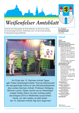 Weißenfelser Amtsblatt