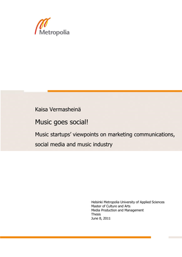 Music Goes Social!