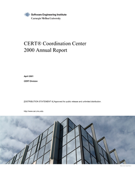 CERT® Coordination Center 2000 Annual Report