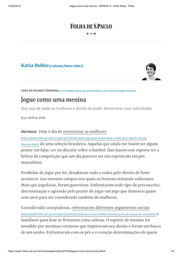 Katia Rubio - Folha