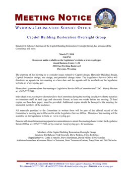 Meeting Notice