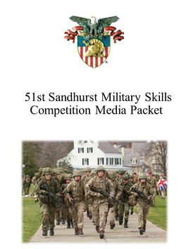 51St Sandhurst Military Skills Competition Media Packet Table of Contents