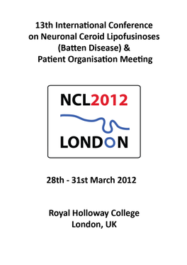 (Batten Disease) & Patient Organisation Meeting