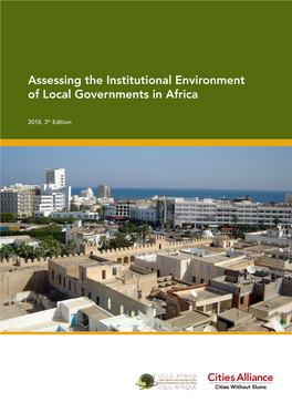 Assessing the Institutional Environment of Local Governments in Africa
