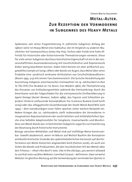 Metal Matters. Heavy Metal Als Kultur Und Welt