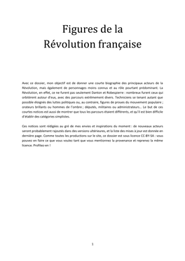 Figures De La Révolution Française