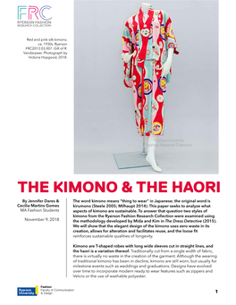 The Kimono & the Haori