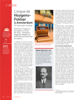L'orgue De Huygens-Fokker