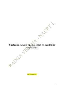 Strategija Razvoja Općine Erdut Za Razdoblje 2017-2022