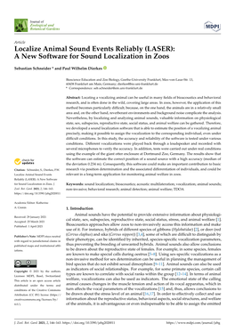 A New Software for Sound Localization in Zoos