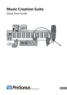 Music Creation Suite Quick Start Guide