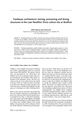 Foodways Architecture> Storing, Processing And