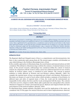 Davranış Araştırmaları Dergisi Journal of Organizational Behavior Research Cilt / Vol.: 4, Sayı / Is.: S2, Yıl/Year: 2019, Kod/ID: 91S2707