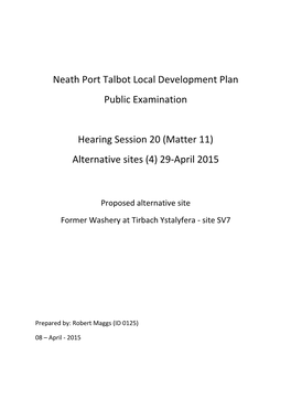 Neath Port Talbot Local Development Plan Public Examination