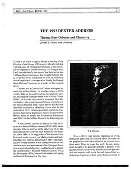 The 1993 Dexter Award Address