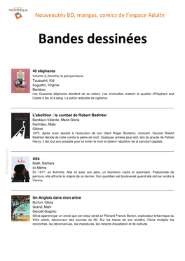 Bandes Dessinées