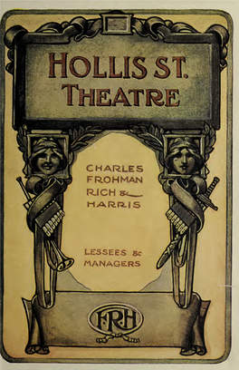 Hollis Street Theatre a Tailor-Made Man Program