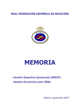 Memoria RFEN 2006-2007.Pdf