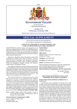 Government Gazette