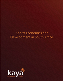 South Africa Sport Economics Sampleitinerary.Pages