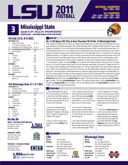Game 3 Notes Vs. Miss State.Indd