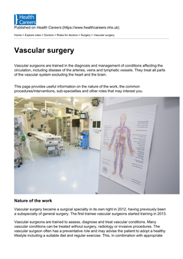 Vascular Surgery