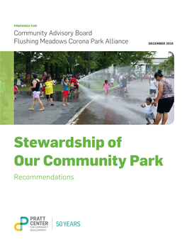 Stewardship of Our Community Park Recommendations