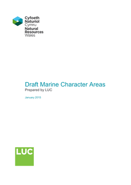 Draft Marine Character Areas Prepared by LUC