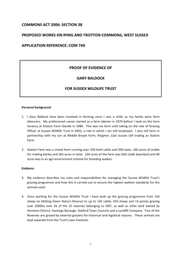 Section 38 Proposed Works on Iping and Trotton Commons, West