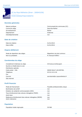 Communaute De Communes Du Pays Rethelois