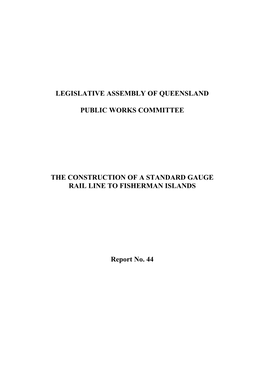 Report No. 44 PUBLIC WORKS COMMITTEE