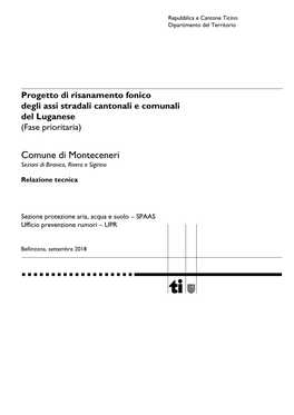 Comune Di Monteceneri Sezioni Di Bironico, Rivera E Sigirino