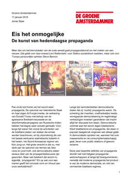 Propaganda & Verbeelding