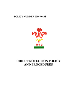 Child Protection Policy and Procedures