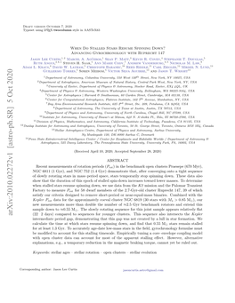 Arxiv:2010.02272V1 [Astro-Ph.SR] 5 Oct 2020 Orsodn Uhr Ao E Curtis Lee Jason Author: Corresponding 12 Dml Kraus L