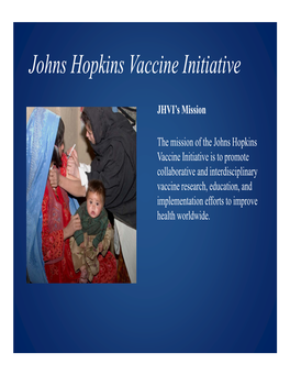 Johns Hopkins Vaccine Initiative