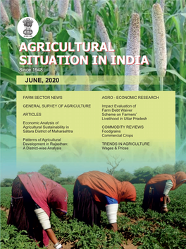 JUNE, 2020 State of Indian Agriculture