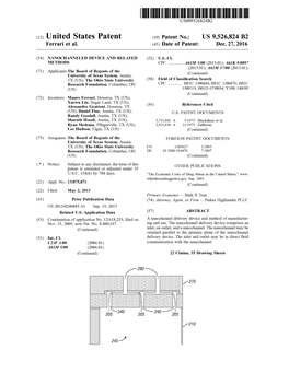 (12) United States Patent (Io) Patent No.: US 9,526,824 B2 Ferrari Et Al