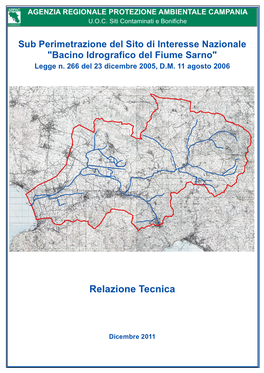 Bacino Idrografico Del Fiume Sarno" Legge N