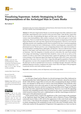 Visualizing Superman: Artistic Strategizing in Early Representations of the Archetypal Man in Comic Books