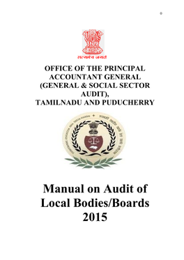 Manual on Audit of Local Bodies/Boards 2015 1