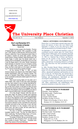 The University Place Christian Vol