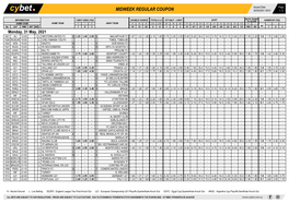 Midweek Regular Coupon 30/05/2021 08:51 1 / 2