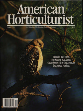 Horticulturist Volume 73, Number 8 August 1994