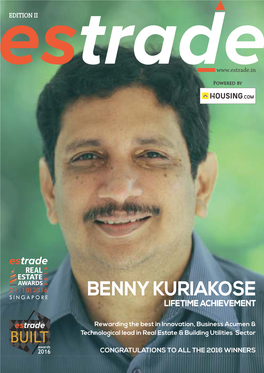 Benny Kuriakose Lifetime Achievement