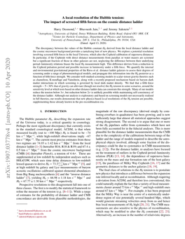 The Impact of Screened Fifth Forces on the Cosmic Distance Ladder