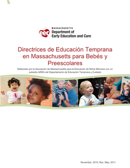 Directrices De Educación Temprana En Massachusetts Para Bebés Y