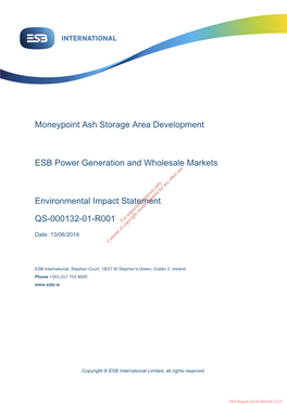 Moneypoint Ash Storage Area Development ESB Power