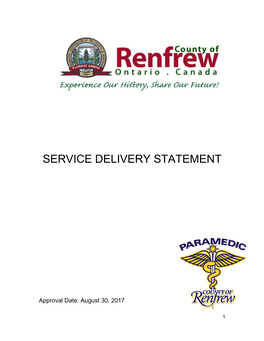 Service Delivery Statement