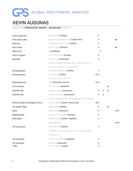 Augunas, Kevin